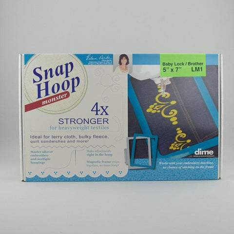 DIME Snap Hoop Monster Magnetic Hoop 5 In X 7 In, Baby Lock And Brother Compatible