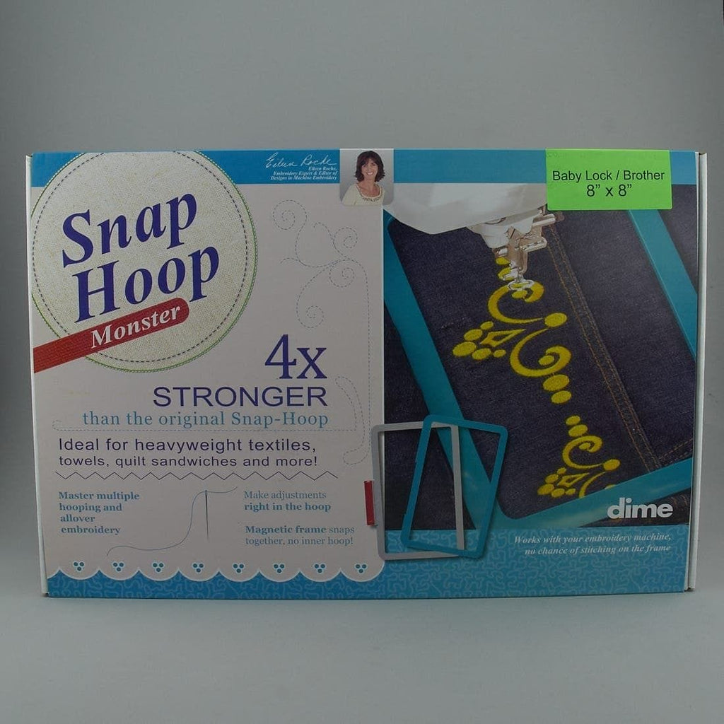 Dime Snap Hoop Monster Magnetic Hoop, 8 In X 8 In, Brother And Baby Lock Compatible