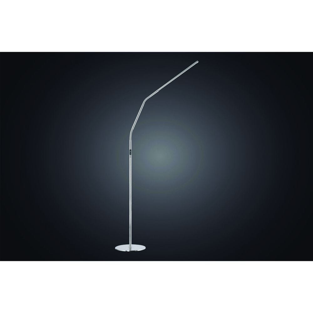 Daylight U35119 Slimline 4 LED Floor Lamp, Brushed Steel Finish