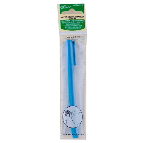 CLOVER WATER SOLUBLE MARKER THICK POINT THICK POINT BLUE