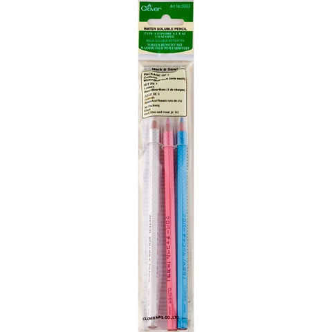 WATER SOLUBLE PENCILS CLOVER 3 PENCIL ASSORTMENT