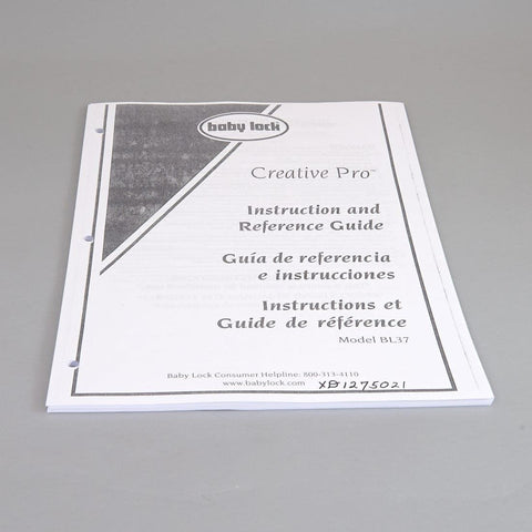 INSTRUCTION BOOK BL37