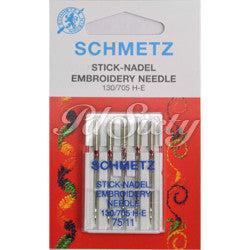 SCHMETZ NEEDLE- EMBROIDARY 11", CARDED