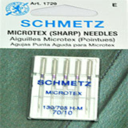 SCHMETZ NEEDLE- MICROTEX 8", ..........5PCS/CARDED