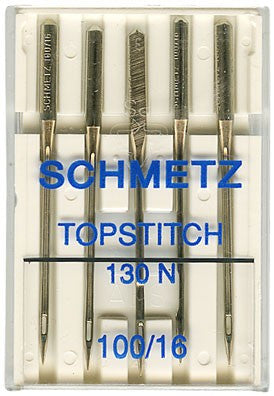 Topstitch Needle Sz100 5/Pkg
