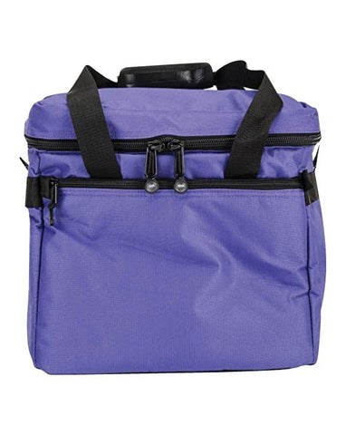 Bluefig Bright Series 23 in Emb. Arm Bag- Purple Includes Custom Foam Inserts
